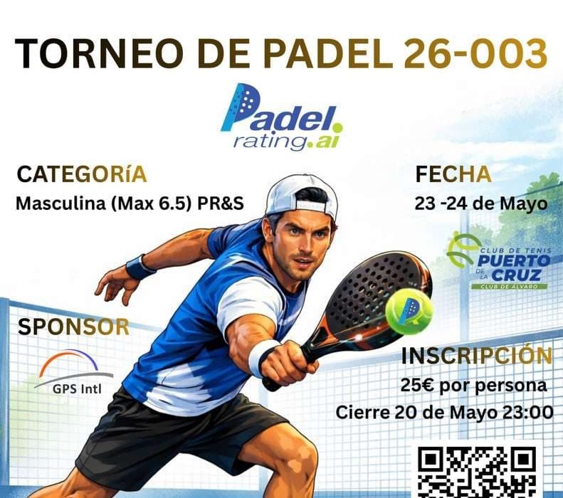 PR&S Event 26-003 Tournament poster