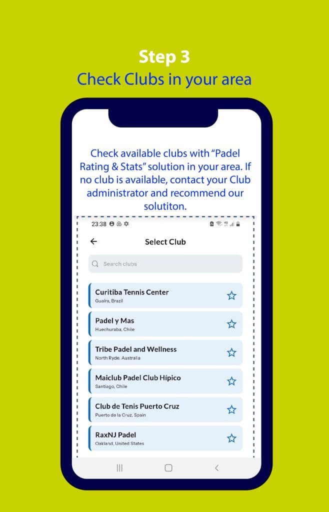 Step 3: Find your club