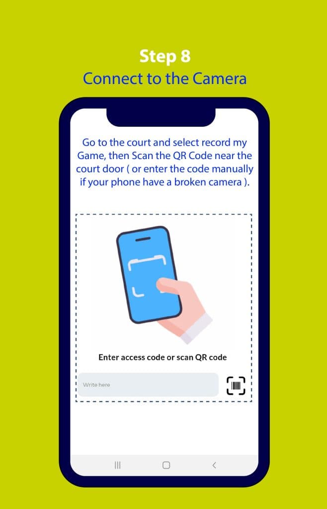 Step 8: Scan Court QR